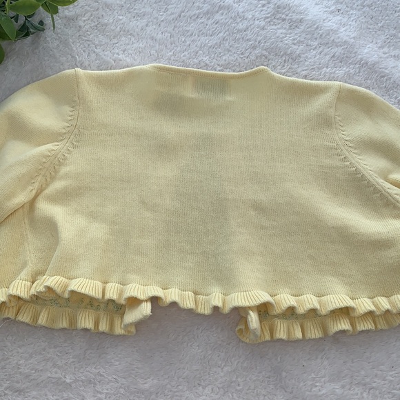 Sophie Rose Yellow Sweater Shrug Cardigan 4T EUC - Picture 9 of 13